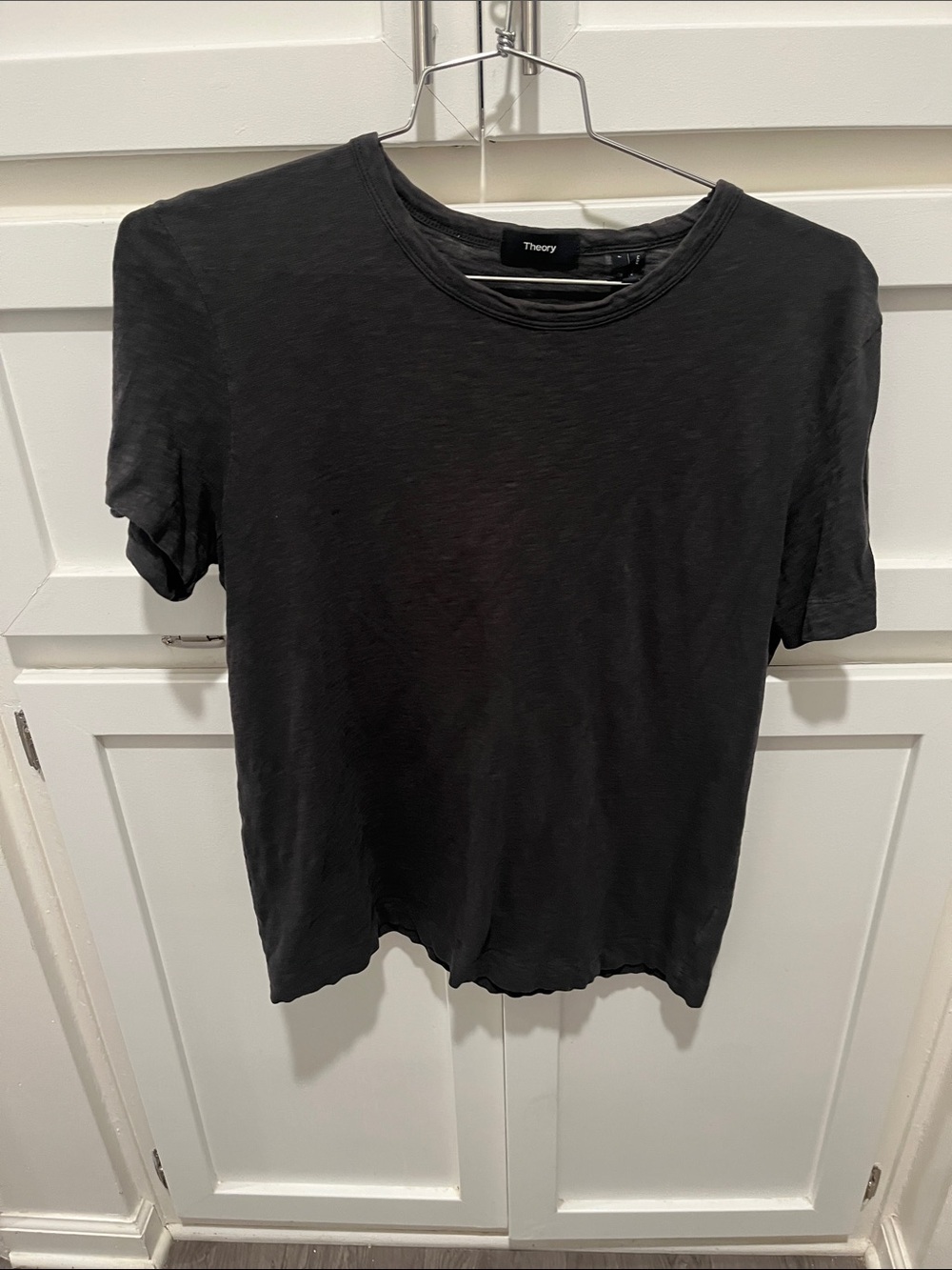Theory Black Short-Sleeve Crew Tee